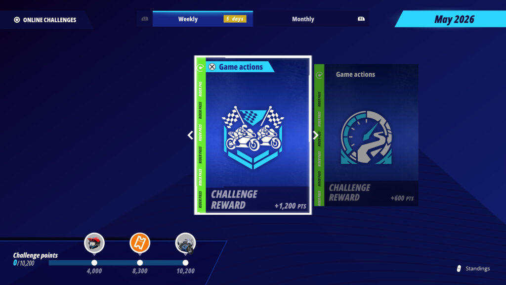Earn extra in-game rewards with Ride 6’s new Online Monthly Challenges