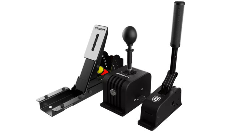 RS Pure Load Cell Handbrake, RS Pure Clutch Pedal, RS Pure Hybrid Shifter, Nacon’s Revosim ecosystem boosted by release of clutch pedal, handbrake and shifter peripherals