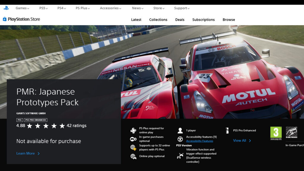 Project Motor Racing Japanese Prototypes Pack