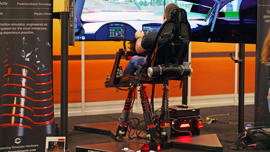SimRacing Expo Charlotte simucube DDX motion rig