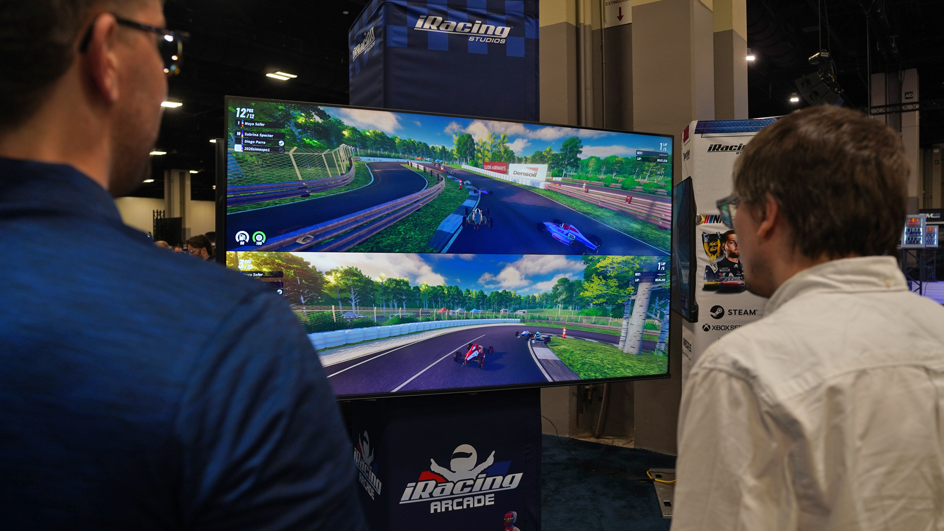 Split Arcade Basebot iRacing Arcade local splitscreen tested ahead of summer launch | Traxion