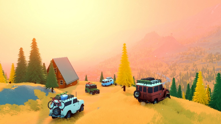 Demo for stylised off-roading sim over the hill out now