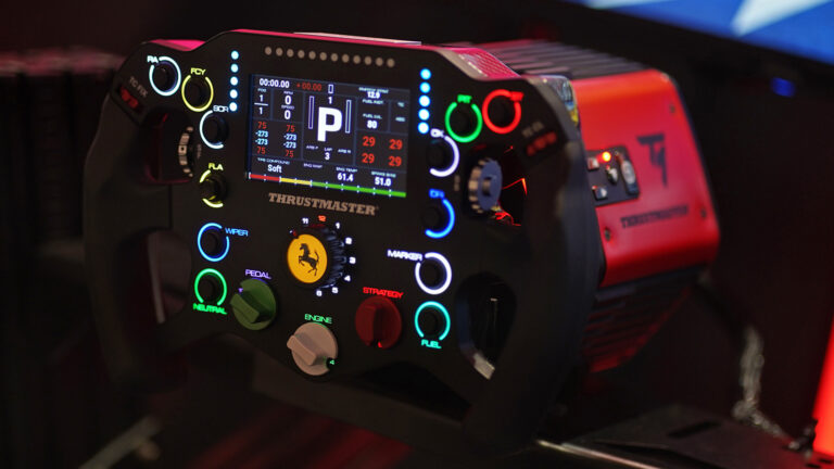 Thrustmaster unveils limited-run Ferrari Le Mans Hypercar sim racing wheel