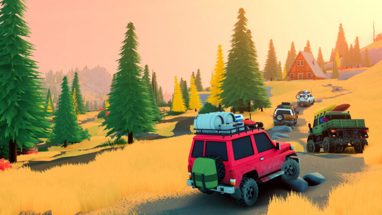 Demo for stylised off-roading sim over the hill out now
