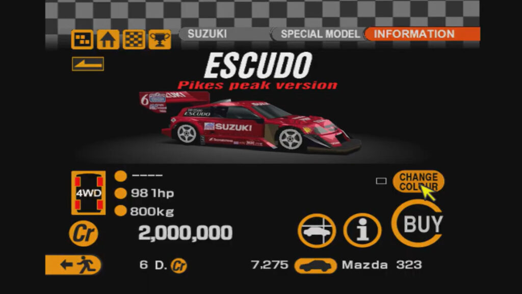 Gran Turismo 2 Suzuki Escudo