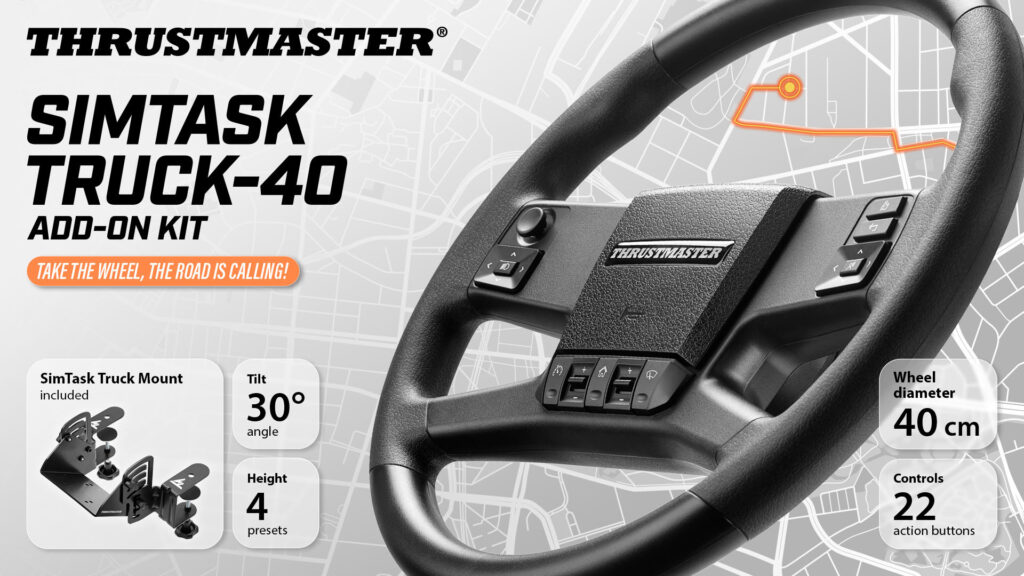 Thrustmaster SimTask Truck-40 Add-On Kit to go on sale in October