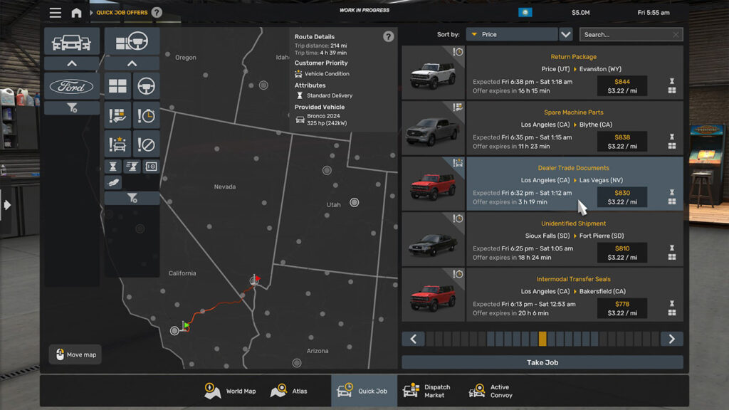 How courier jobs will work in American Truck Simulator’s Road Trip mode