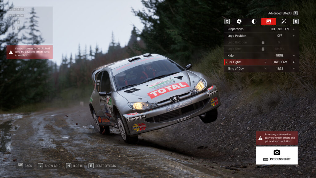 Peugeot 206 WRC, Wales, How to make the most of Assetto Corsa Rally's photo mode