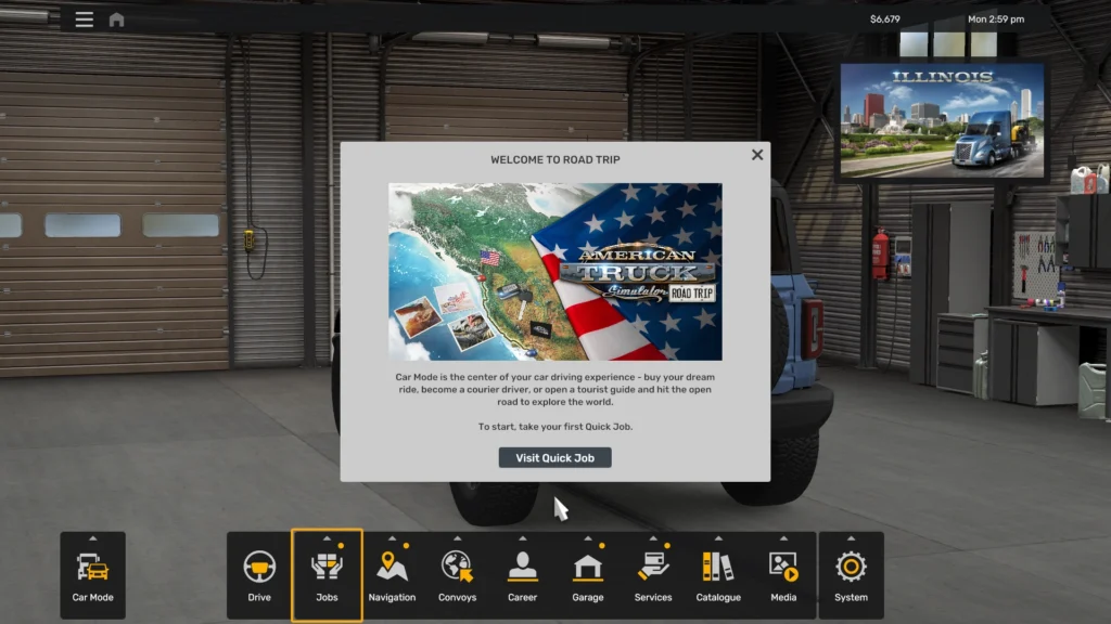 American Truck Simulator Road Trip Ford intro DLC