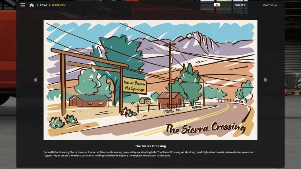 American Truck Simulator Road Trip Ford location