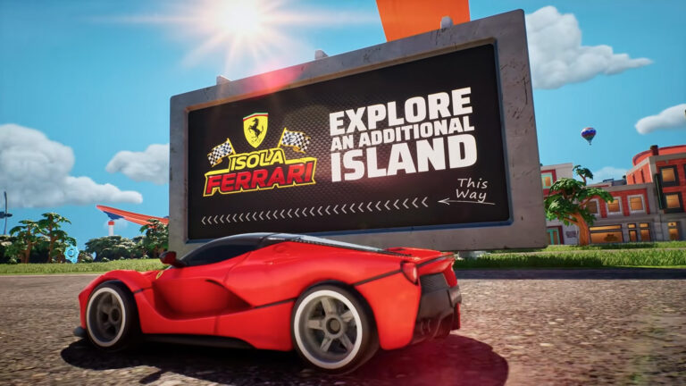 Hot Wheels Infinite Rush’s Ferrari Expansion will feature eight cars and a themed island
