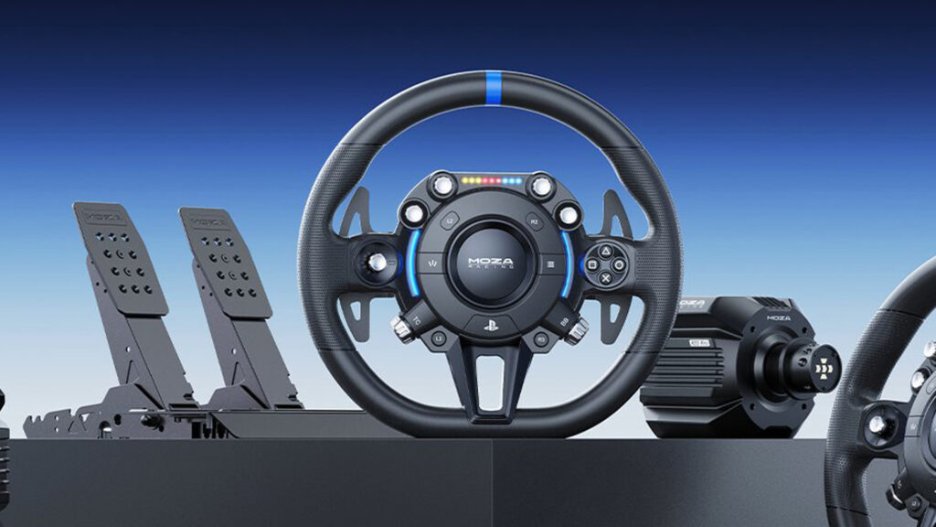 Moza PS5 and PS4 PlayStation wheel