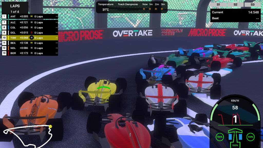 Throttle Trace Lap 1 Chaos