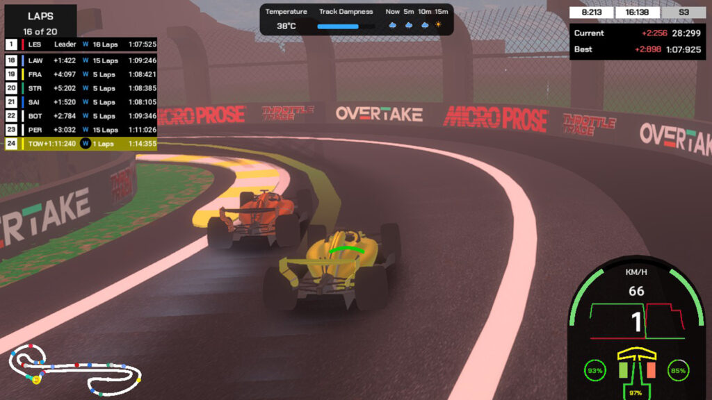 Throttle Trace Wet Weather
