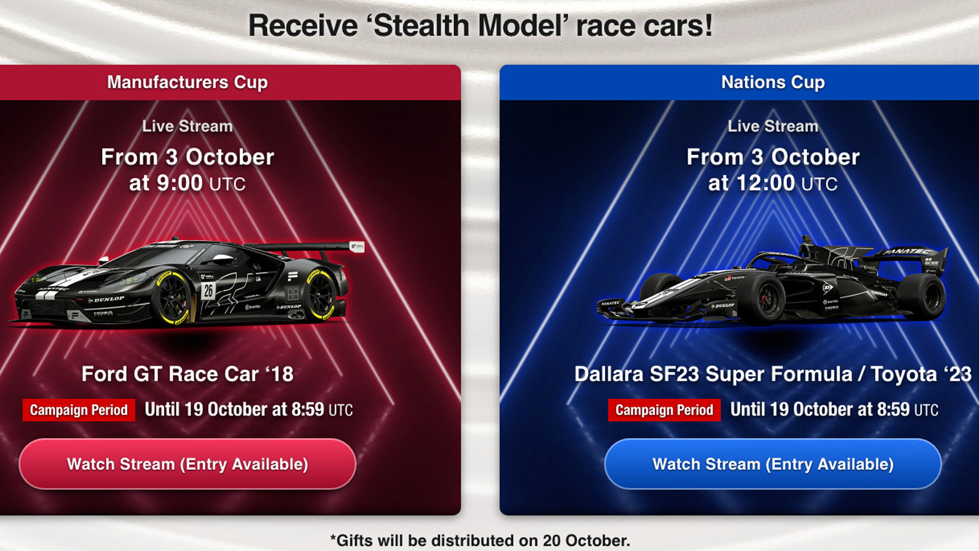 Two new stealth cars up for grabs in Gran Turismo 7