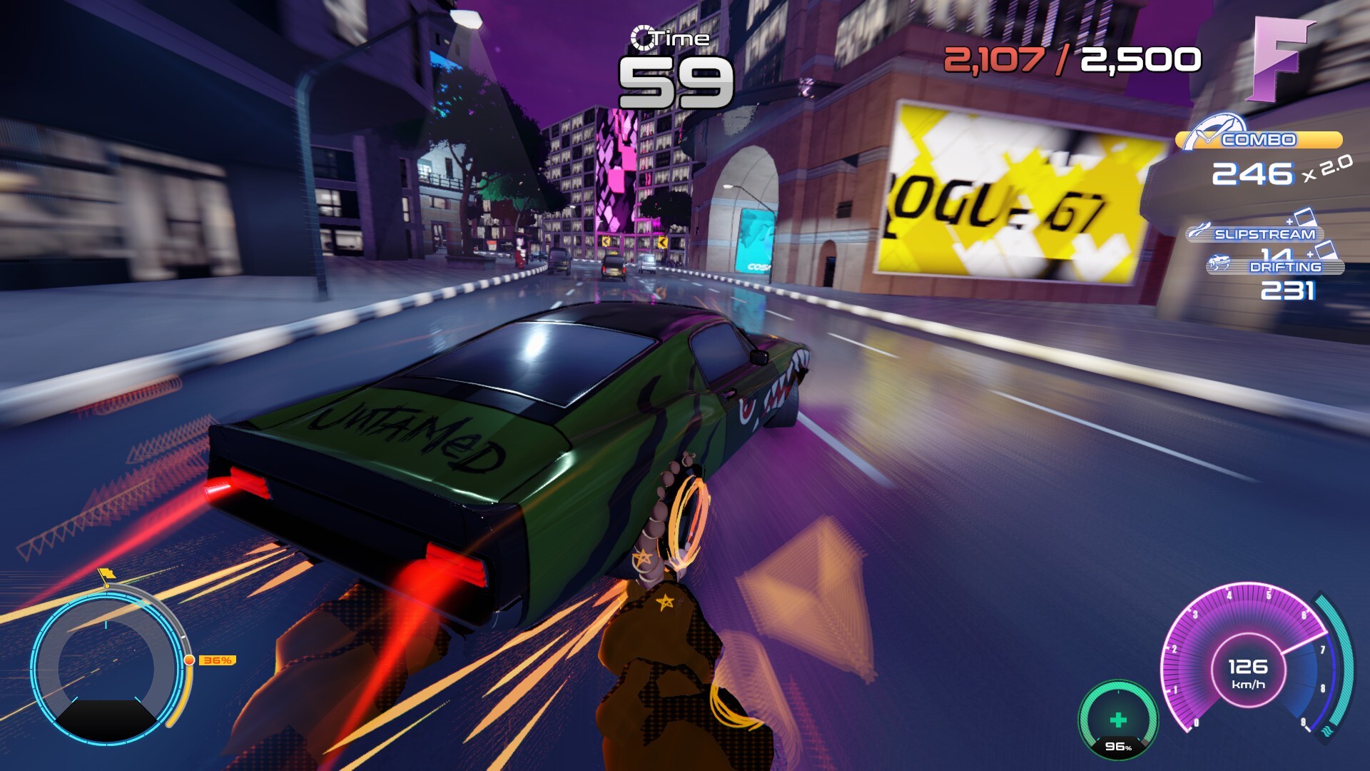 Driving Rogue is an arcade roguelite racer with a deckbuilding twist