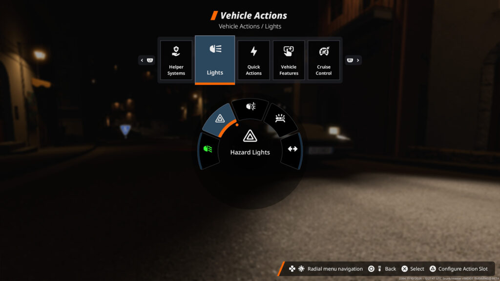 Radial menu, 15 top tips for PS5 BeamNG players