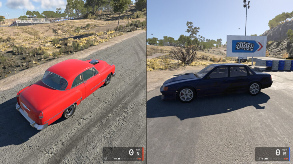 Two-player local split-screen, drag racing, BeamNG.drive on PS5 preview: Crash and burn