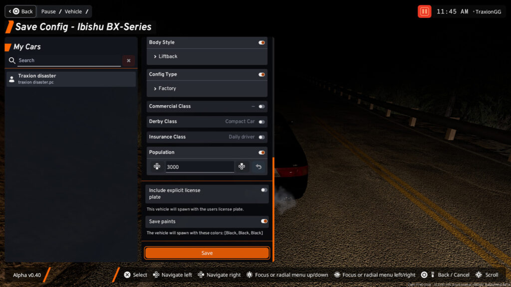 Vehicle Config, 15 top tips for PS5 BeamNG players