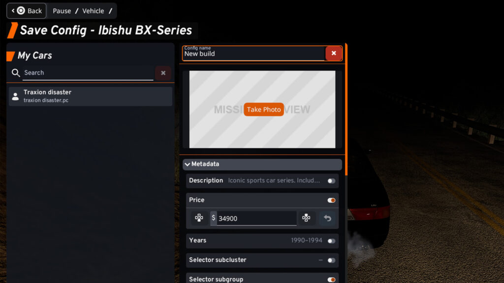 Vehicle Config, 15 top tips for PS5 BeamNG players