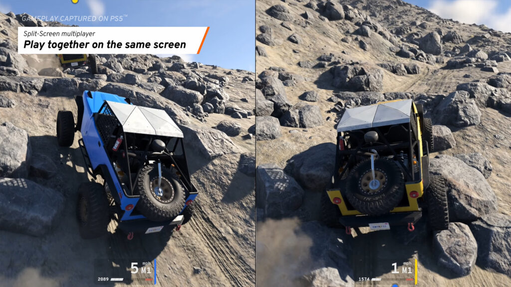 BeamNG.drive's local four-player split-screen mode looks incredible on PS5, as new trailer drops