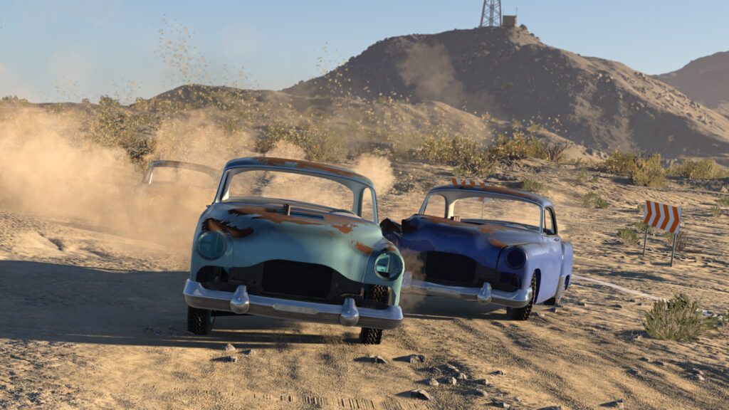 Outback Bangers, Johnson Valley, BeamNG.drive on PS5 preview: Crash and burn