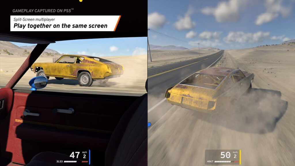 BeamNG.drive's local four-player split-screen mode looks incredible on PS5, as new trailer drops