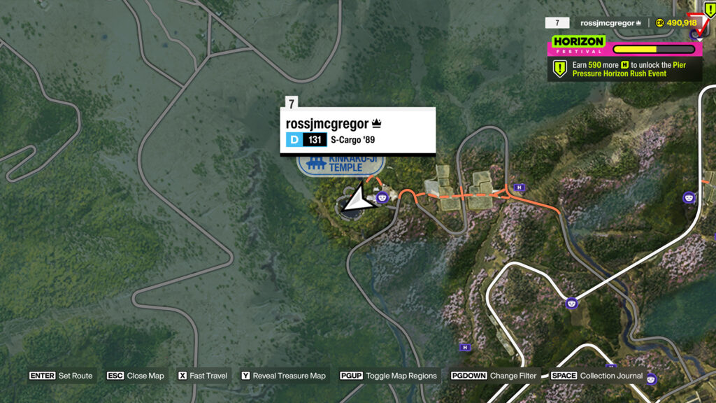 Where to find Kinkaku-ji Temple in Forza Horizon 6