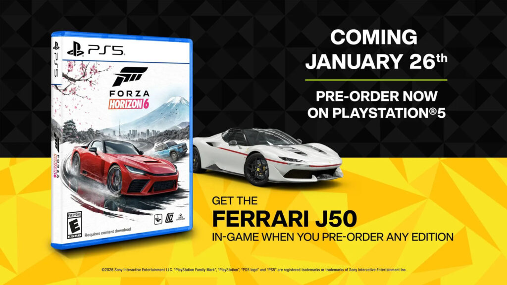 Forza Horizon 6 PS5 physical release