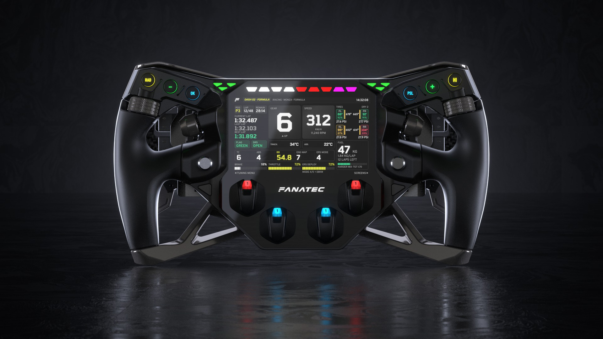 Official Fanatec’s Project Obsidian is a new sim wheel with 5” screen for 2027