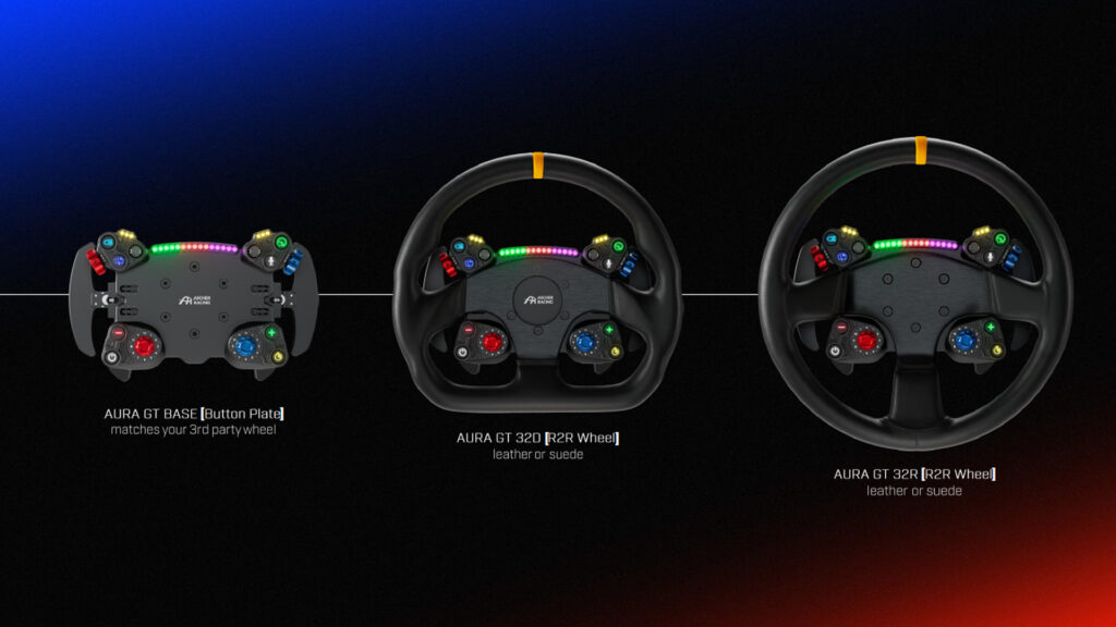 The Ascher Racing AURA is a new GT-style sim wheel range 03