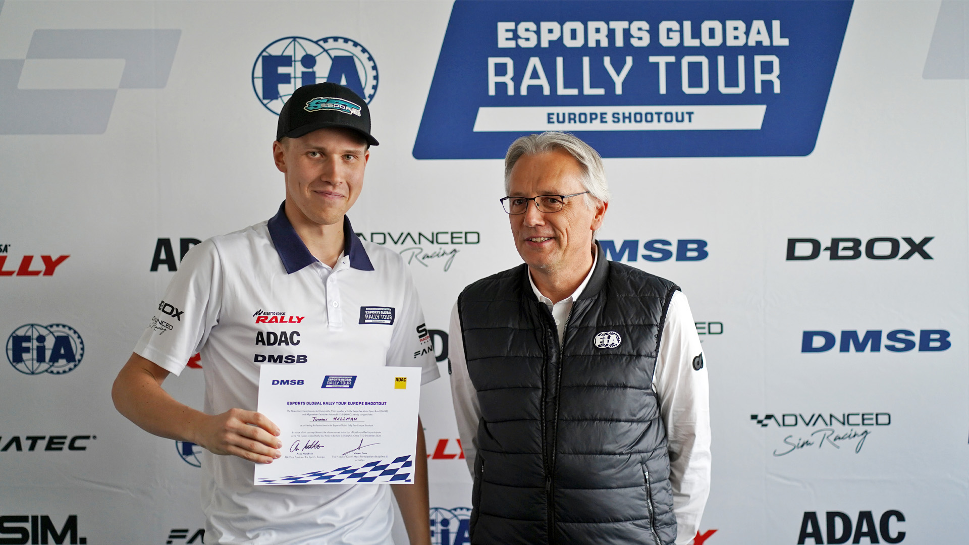 Tommi Hallman wins FIA Esports Global Rally Tour European Shootout at Sim Racing Expo