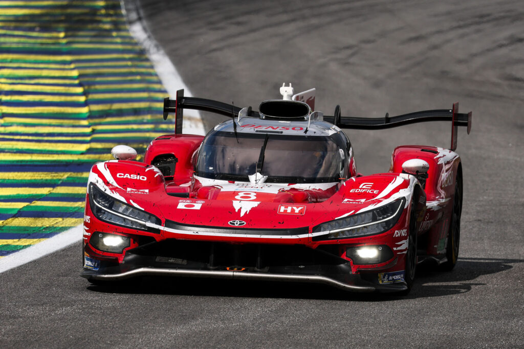 The Toyota TR010 competing in the World Endurnace Championship